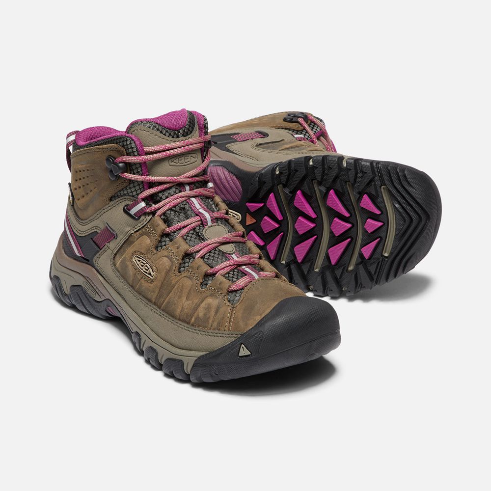 Keen Outdoor Bot Kadın Kahverengi - Targhee Iii Waterproof Mid - Türkiye IWLQ71428